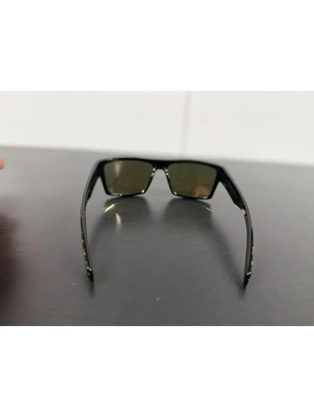Vintage Biohazard Wrap Sunglasses Red Lightning Black Y2K BMX Skater